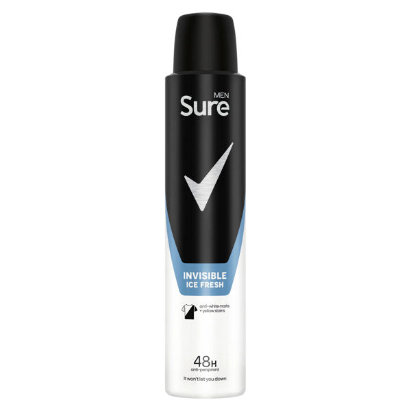 Buy Sure Men Invisible Ice Fresh 200ml - Premium Quality Toiletries Online - Product Image Buy Sure Men Invisible Ice Fresh 200ml - Premium Quality Toiletries Online - Product Image